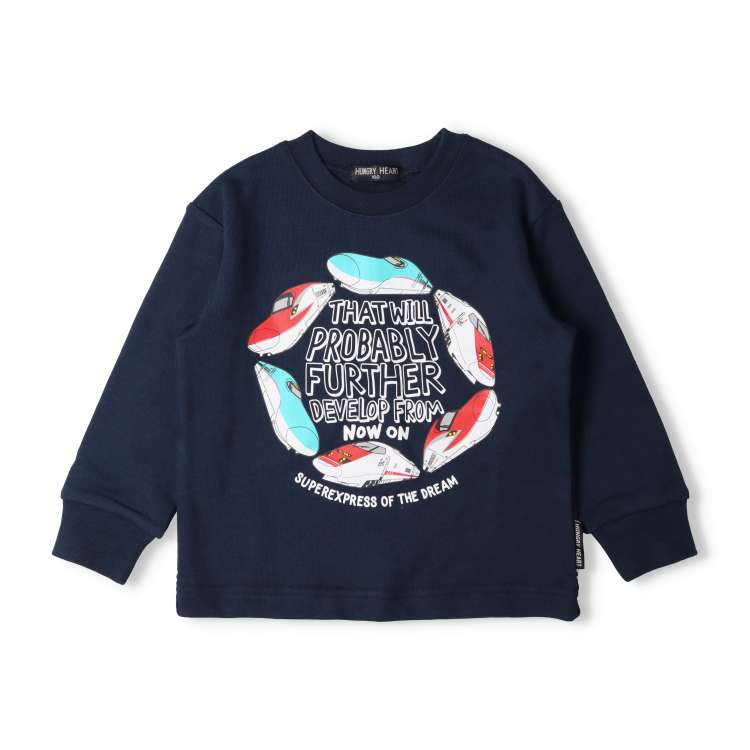 JR Shinkansen train round fleece sweatshirt