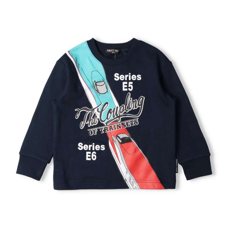 JR Shinkansen train connected fleece sweatshirt