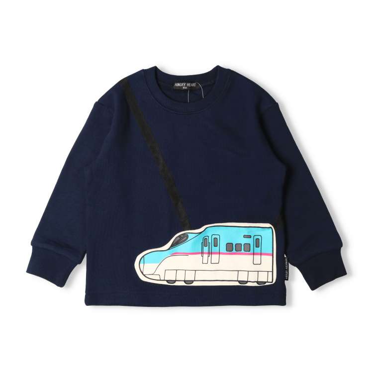 JR Shinkansen Train Pochette Fleece Sweatshirt