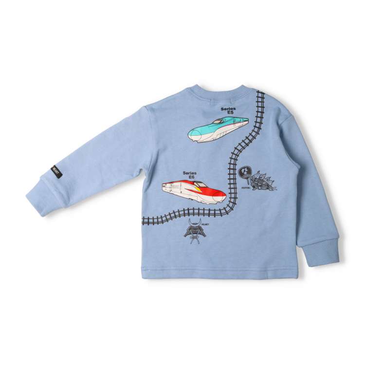 JR Shinkansen train track fleece sweatshirt