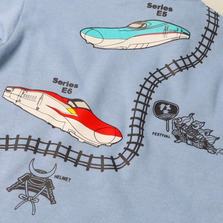 JR Shinkansen train track fleece sweatshirt