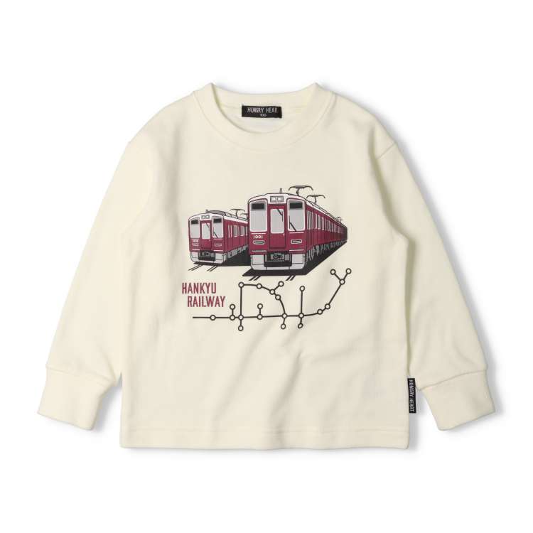 Hankyu Railway Line Map Fleece Sweatshirt