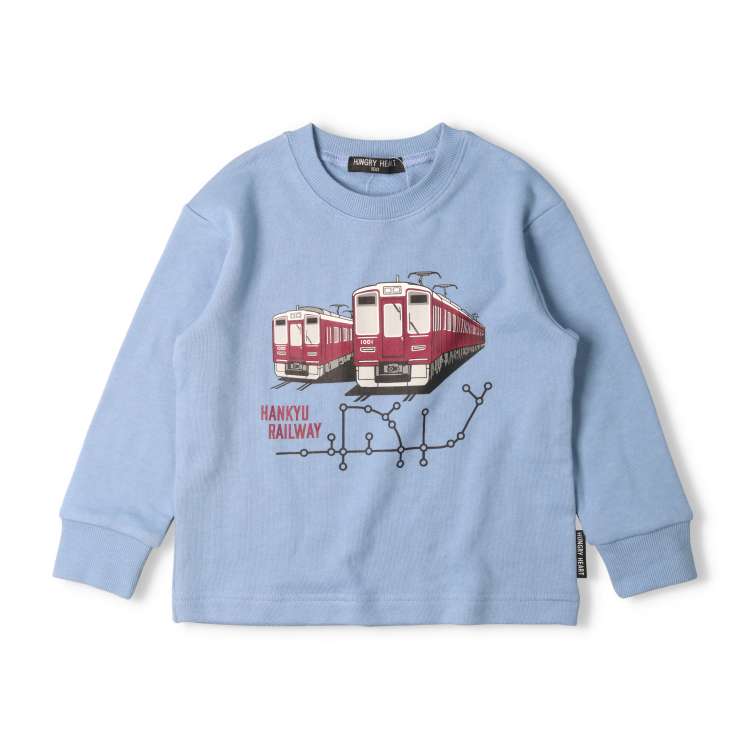 Hankyu Railway Line Map Fleece Sweatshirt