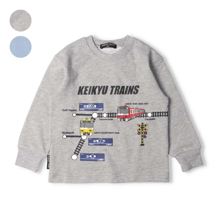 Keikyu Railway Line Map Fleece Sweatshirt