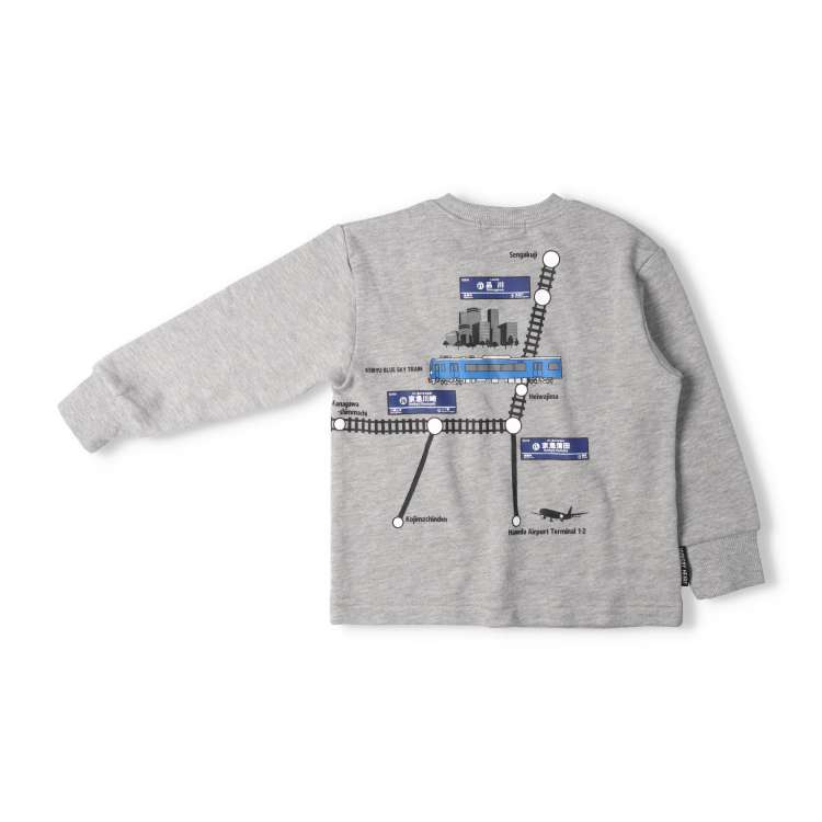 Keikyu Railway Line Map Fleece Sweatshirt