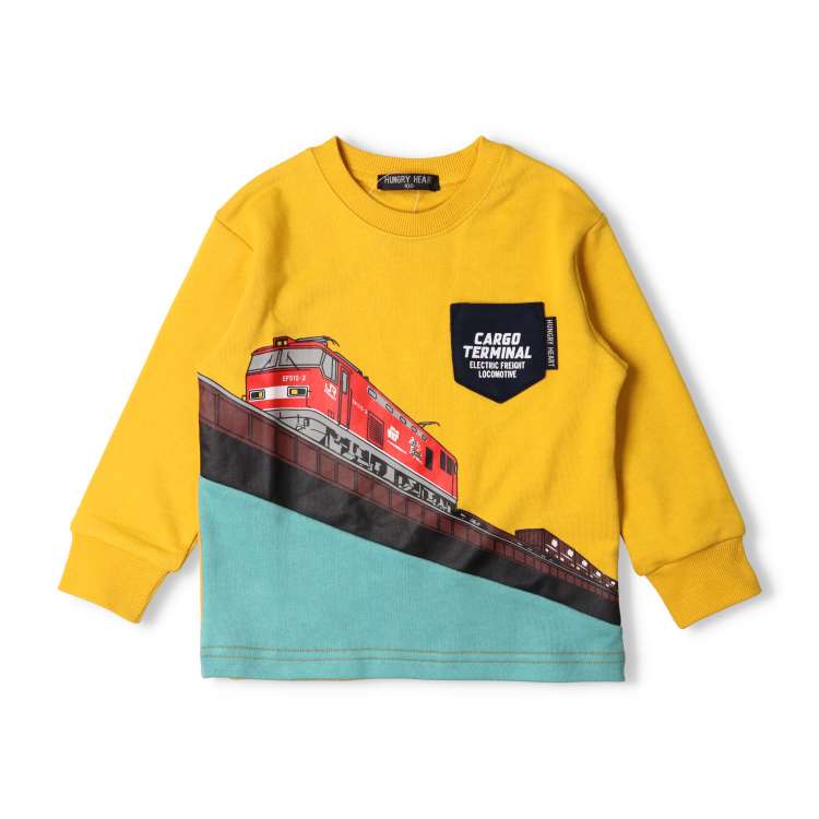 JR freight train printed fleece sweatshirt