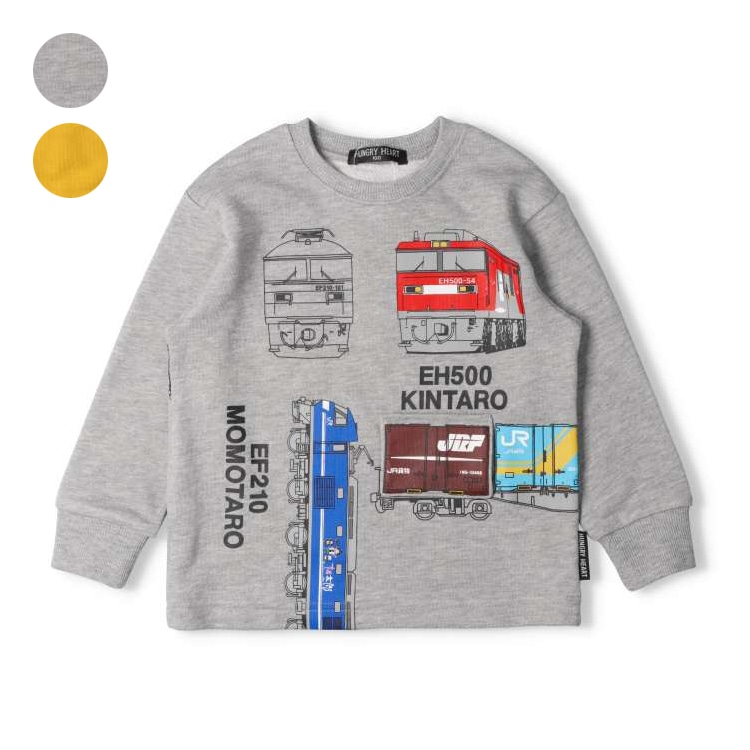 JR freight train flap mechanism fleece sweatshirt