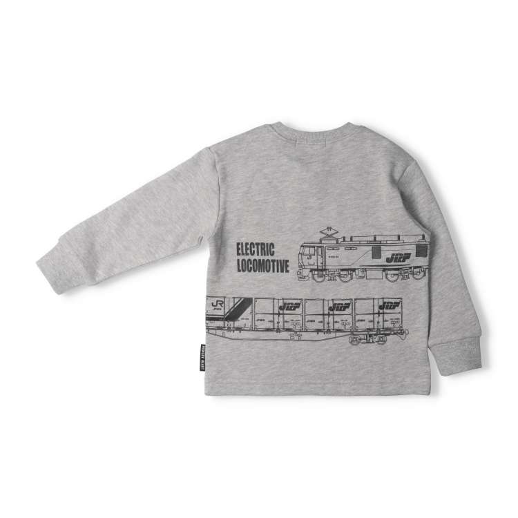 JR freight train flap mechanism fleece sweatshirt