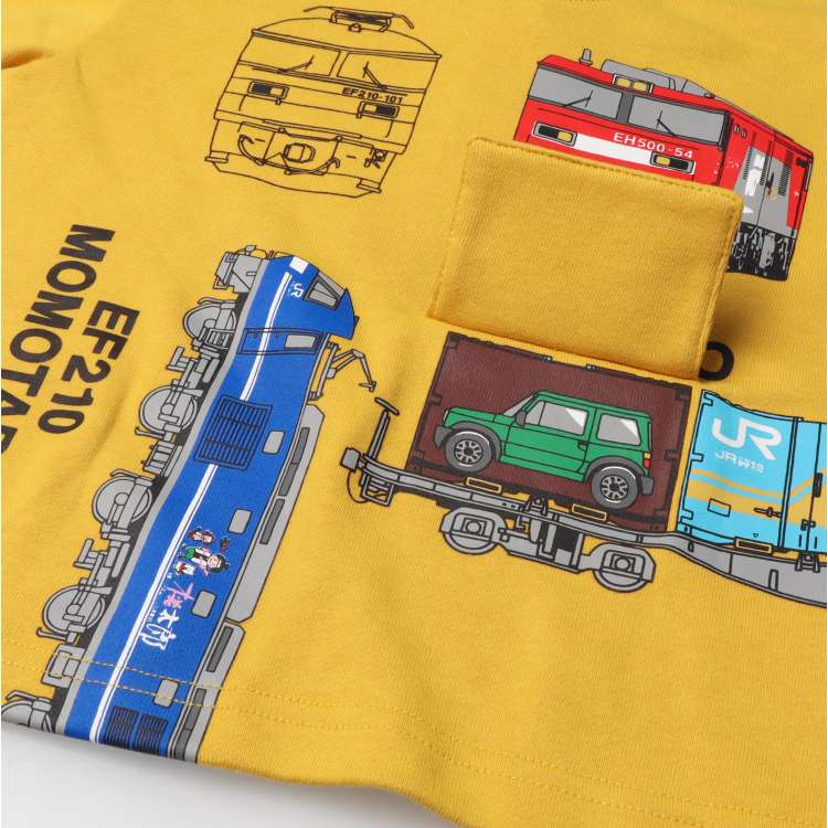 JR freight train flap mechanism fleece sweatshirt