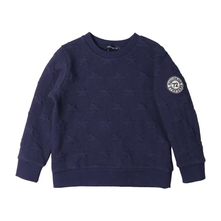 star pattern quilt sweatshirt