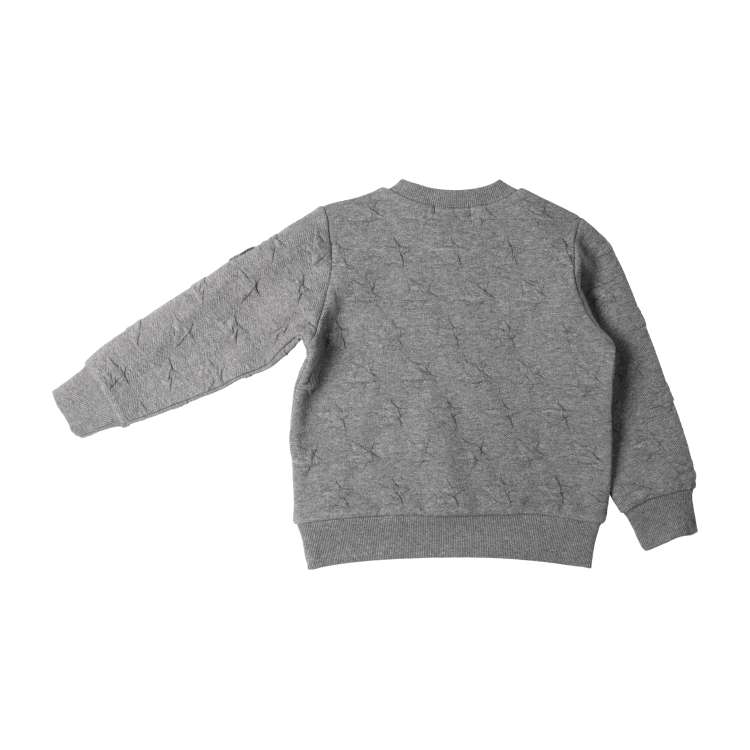 star pattern quilt sweatshirt