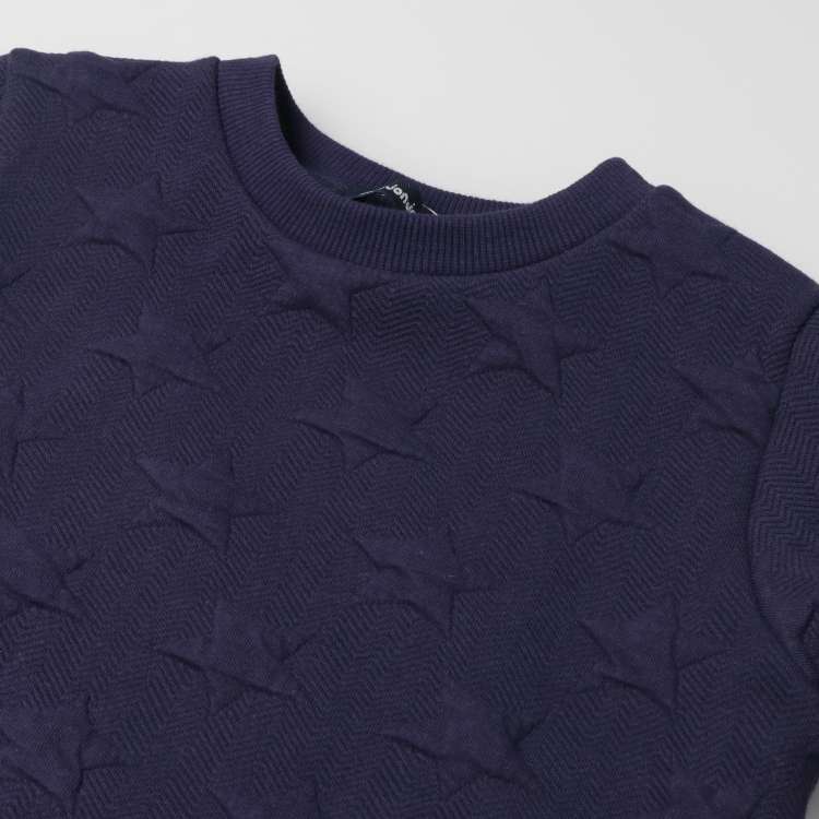 star pattern quilt sweatshirt