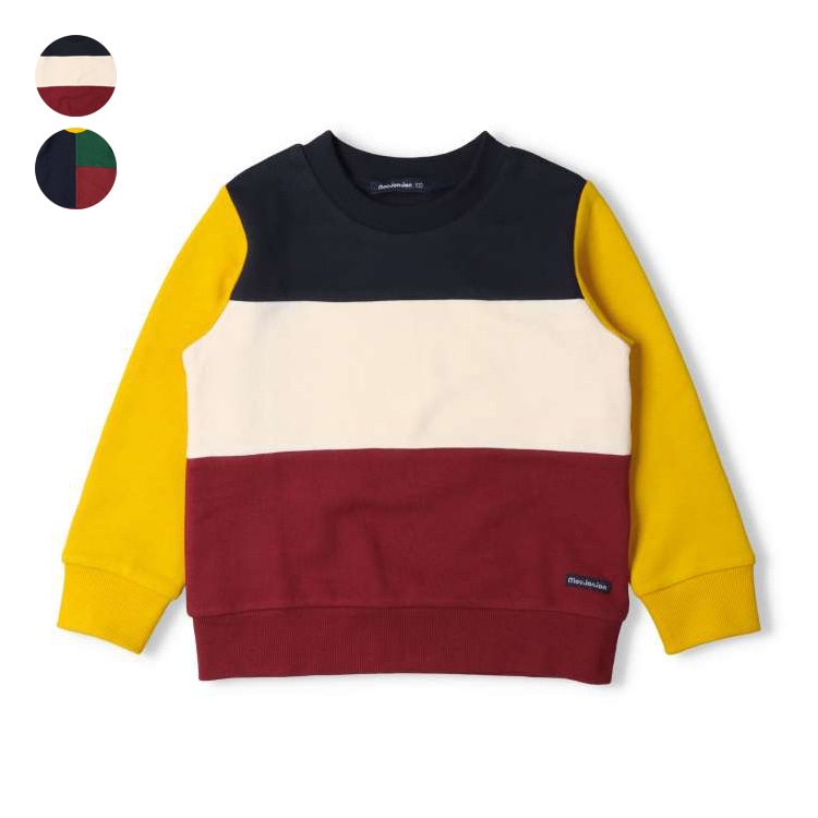 3-color fleece sweatshirt