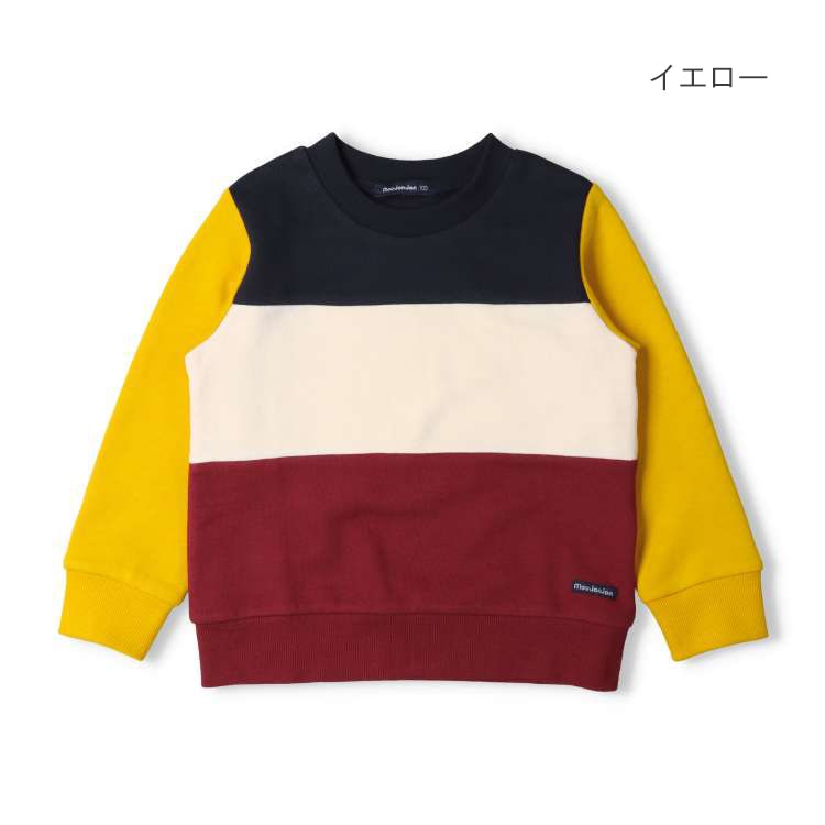 3-color fleece sweatshirt