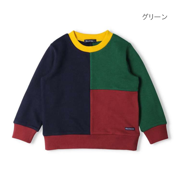 3-color fleece sweatshirt