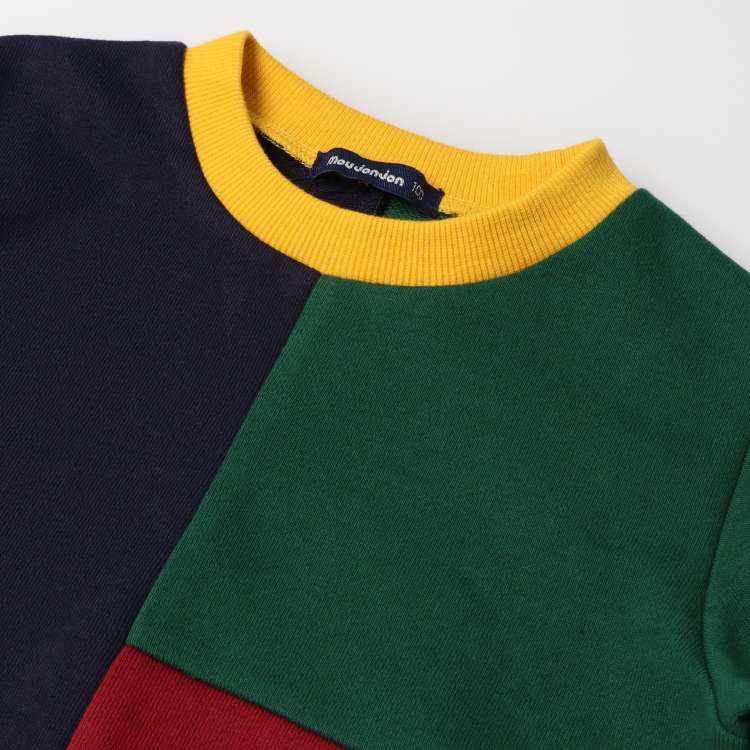 3-color fleece sweatshirt