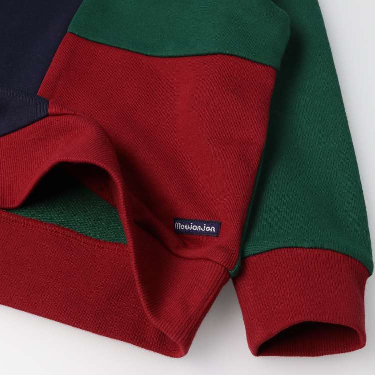 3-color fleece sweatshirt