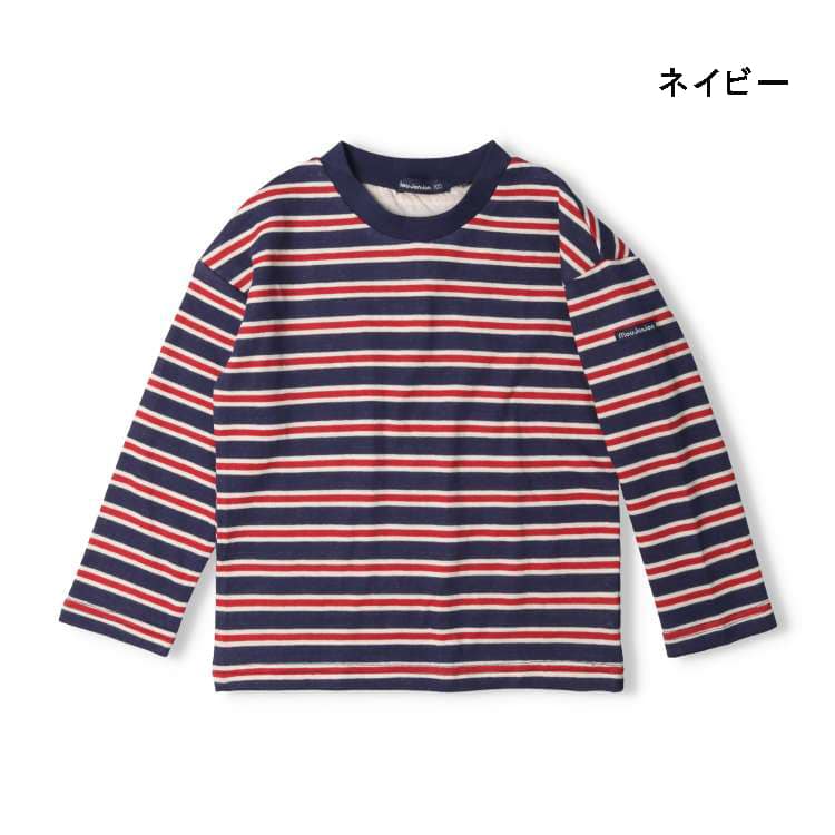 Bonded striped long sleeve T-shirt