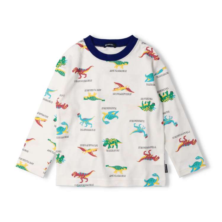 Dinosaur print long sleeve T-shirt