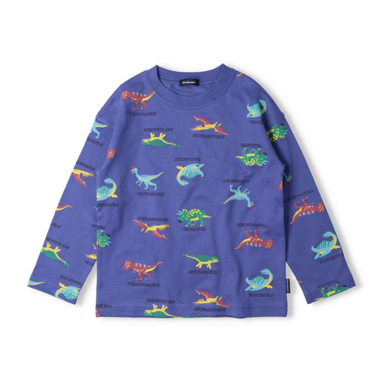 Dinosaur print long sleeve T-shirt