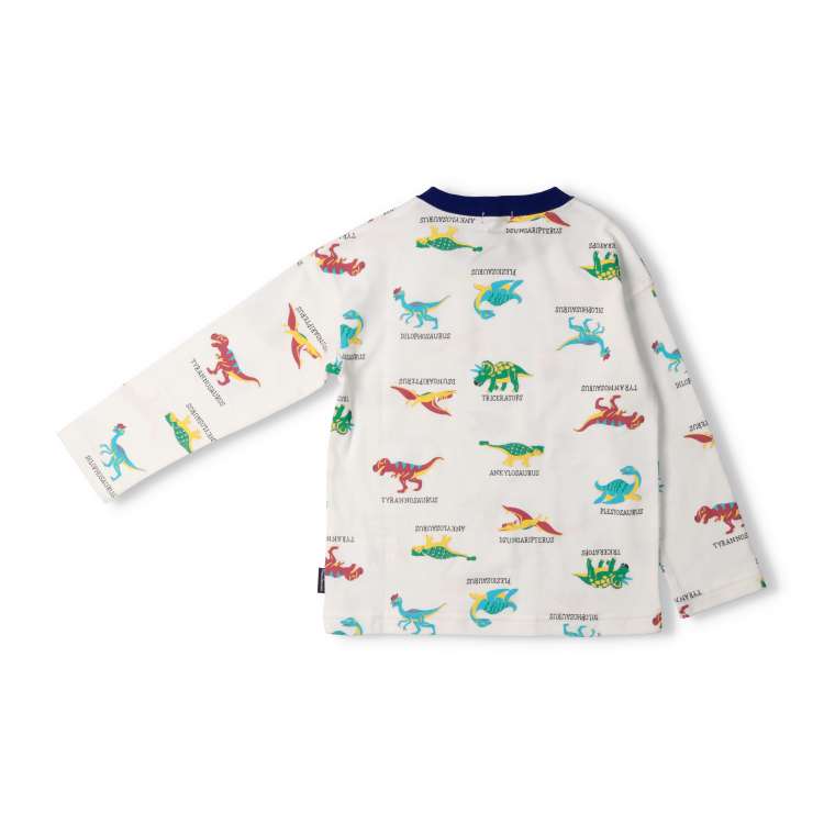 Dinosaur print long sleeve T-shirt