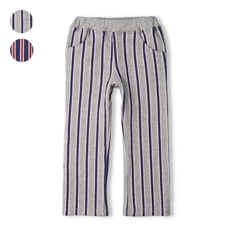 Striped jacquard pants