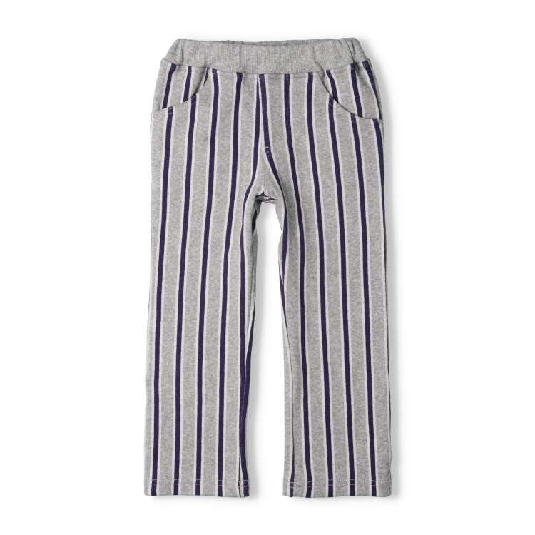 Striped jacquard pants