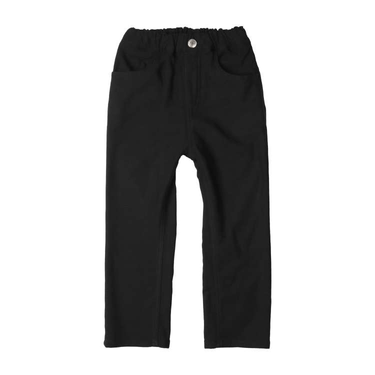 Stretchable twill straight pants