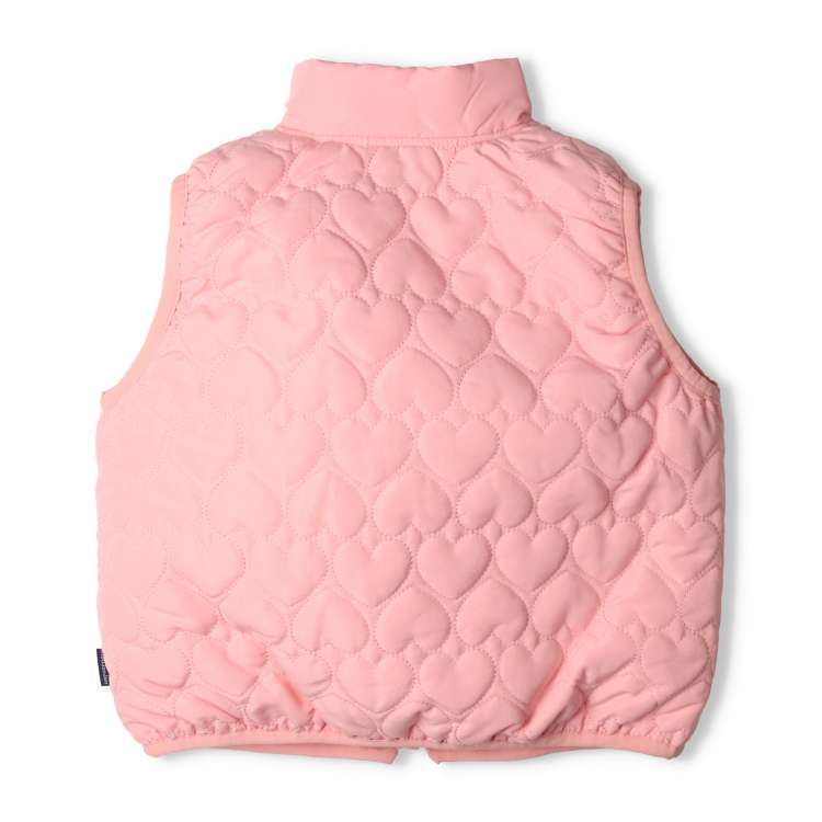 Heart quilted padded vest