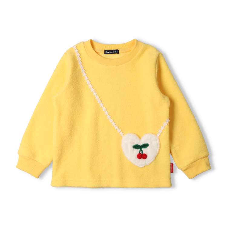 Cherry Pochette Boucle Fleece-Lined Sweatshirt