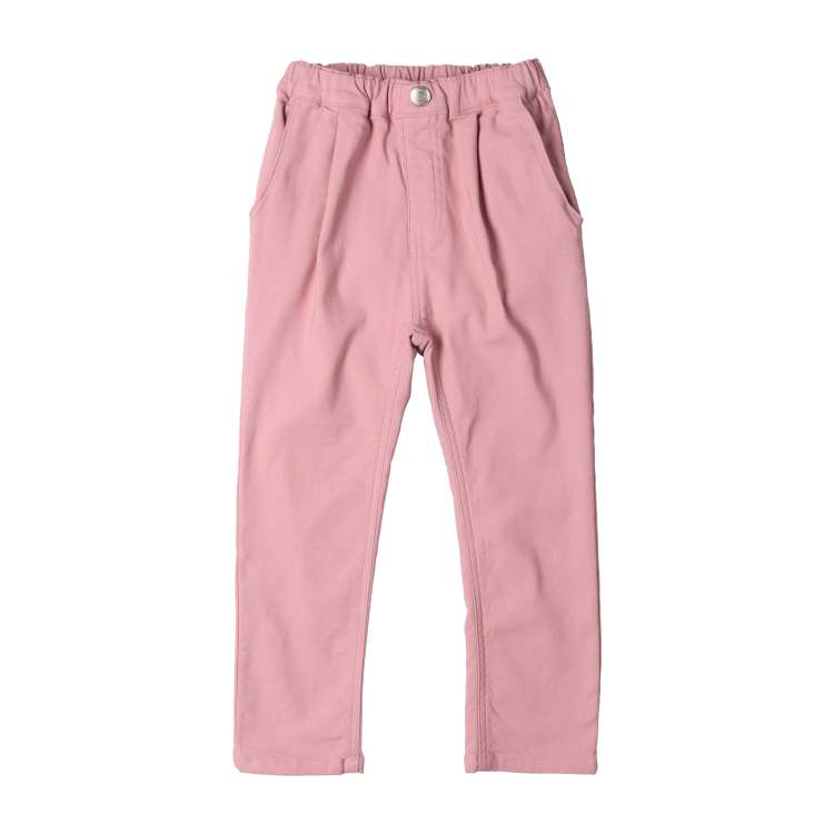 Stretchable twill tucked pants