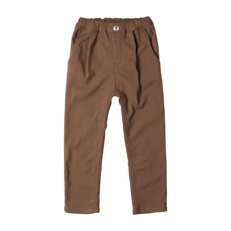 Stretchable twill tucked pants