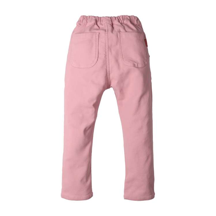 Stretchable twill tucked pants