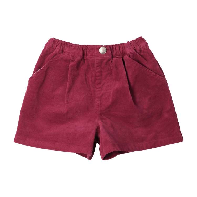 Stretch corduroy 3/4 length shorts