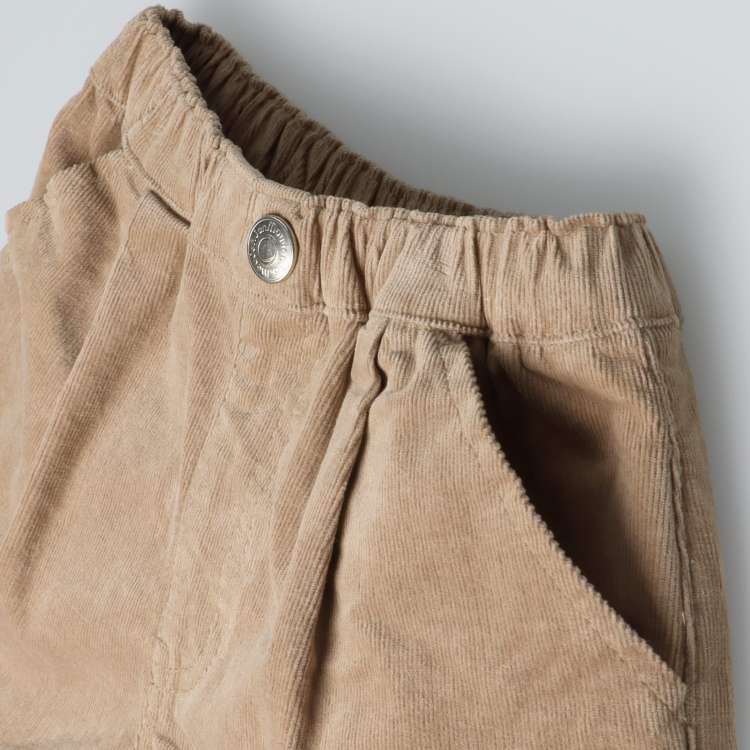 Stretch corduroy 3/4 length shorts