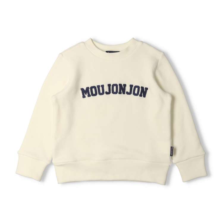 [WEB exclusive] Soft and stretchy fleece logo embroidered sweatshirt