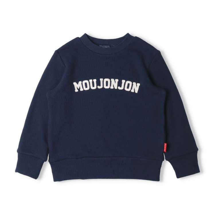 [WEB exclusive] Soft and stretchy fleece logo embroidered sweatshirt