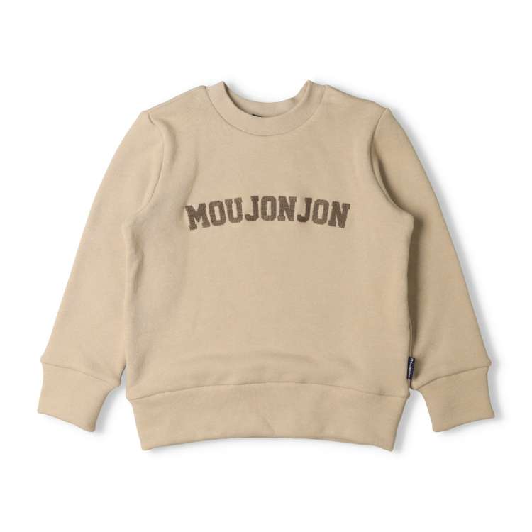 [WEB exclusive] Soft and stretchy fleece logo embroidered sweatshirt