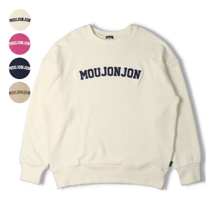 [WEB exclusive] [Adult size] Soft and stretchy fleece logo embroidered sweatshirt