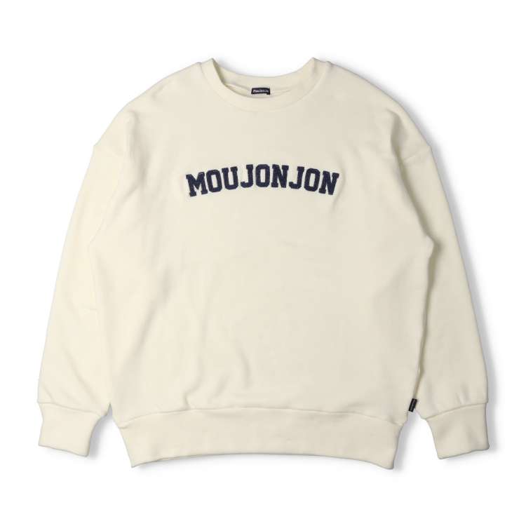 [WEB exclusive] [Adult size] Soft and stretchy fleece logo embroidered sweatshirt