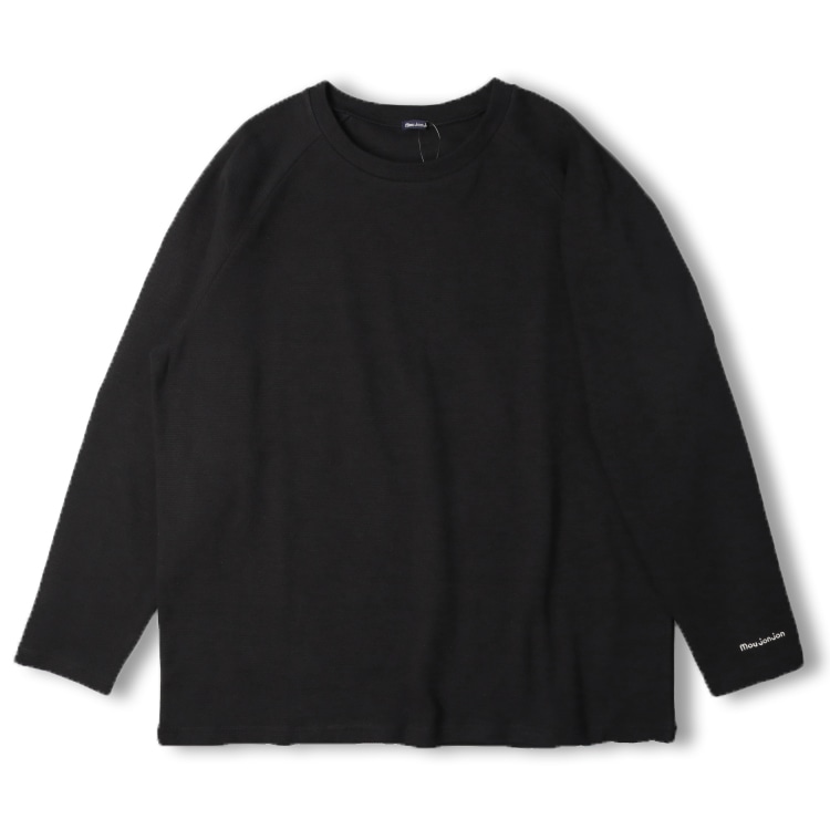 [Adult size] Ripple plain raglan long sleeve T-shirt