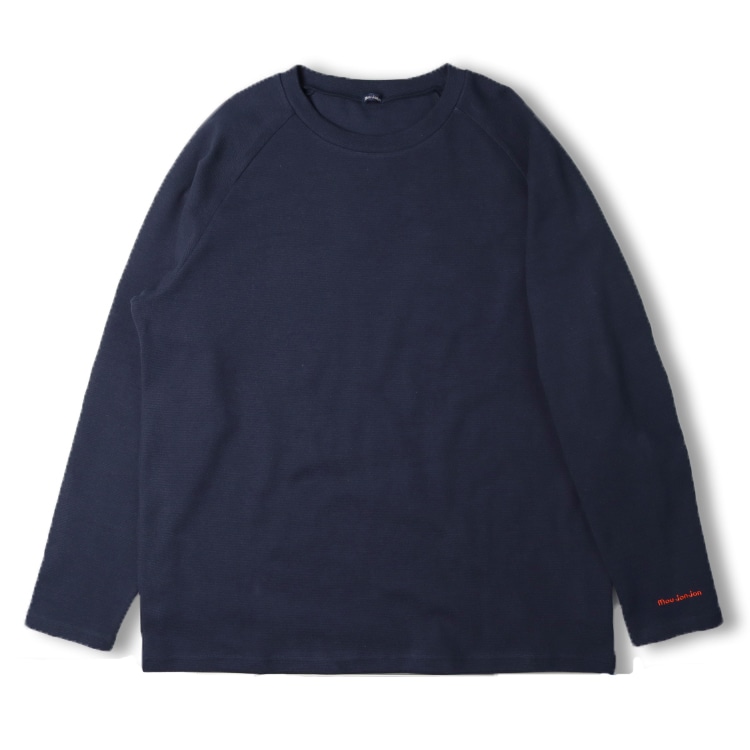 [Adult size] Ripple plain raglan long sleeve T-shirt