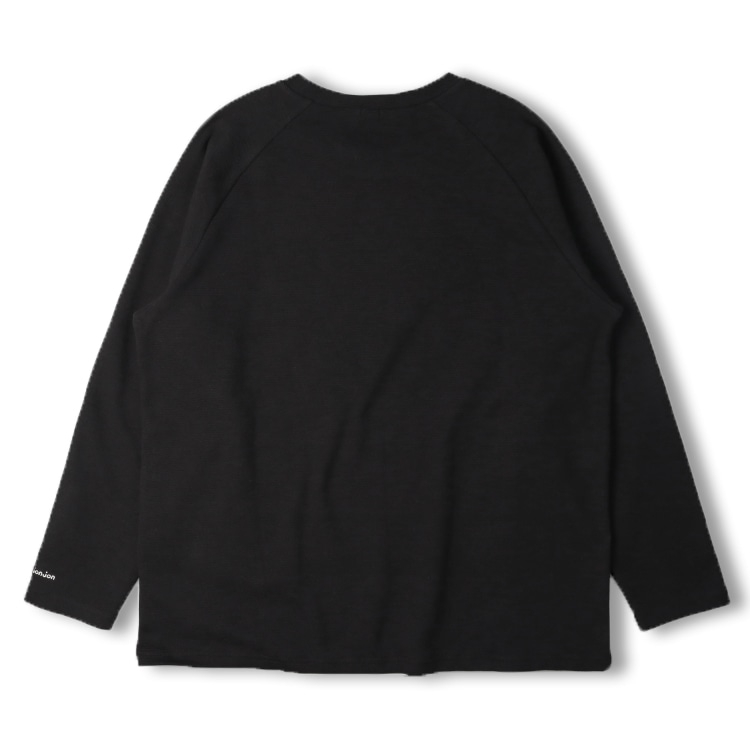 [Adult size] Ripple plain raglan long sleeve T-shirt