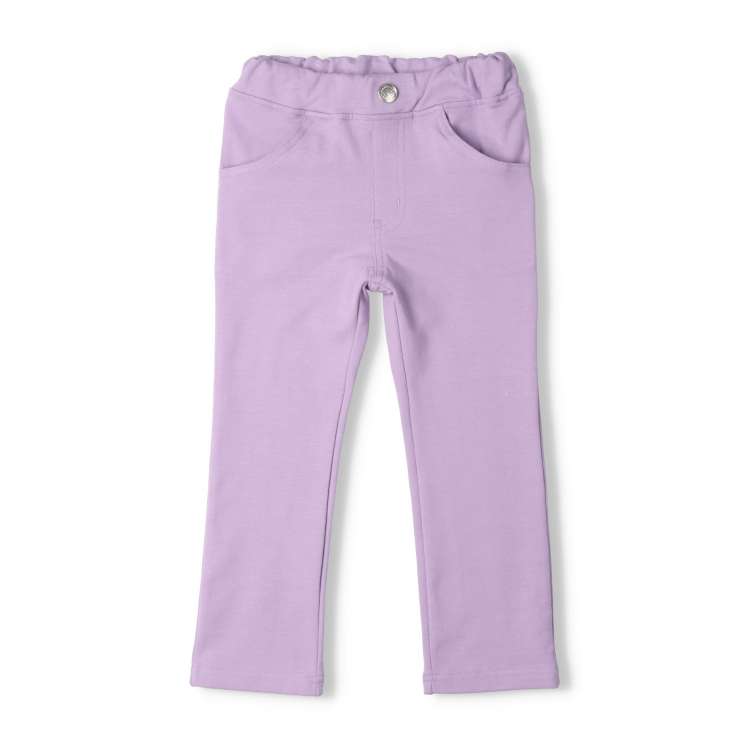 Stretch Mini Fleece Plain Long Pants