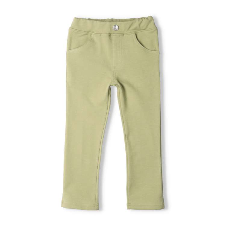 Stretch Mini Fleece Plain Long Pants