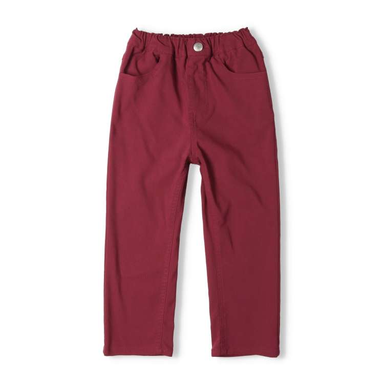 Stretch twill straight pants