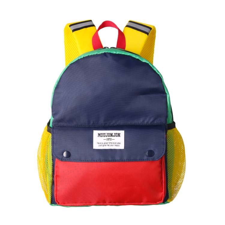 Water-repellent plain and color-coordinated backpack