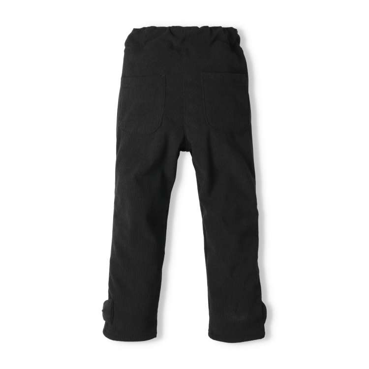 Ribbon knit corduroy fleece trousers