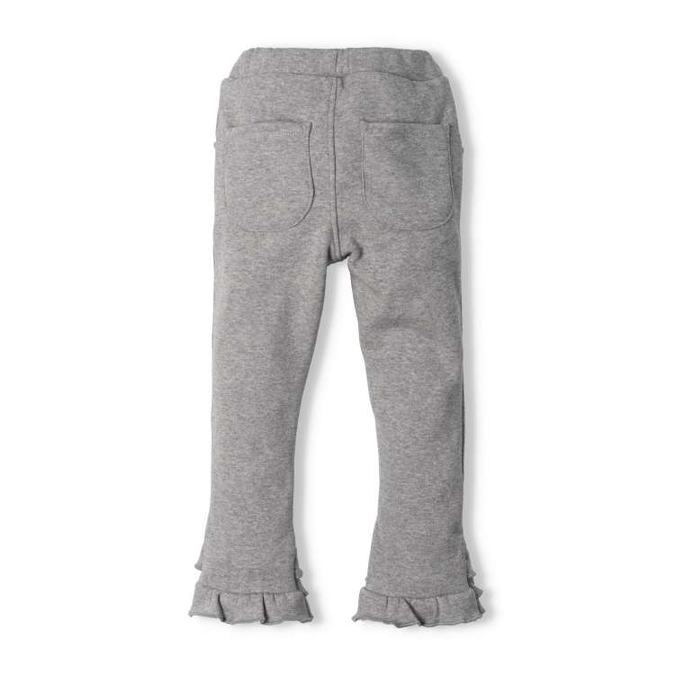 Super warm fleece lined long pants with frilled hem