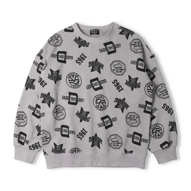 All-over print fleece sweatshirt (140-160cm)